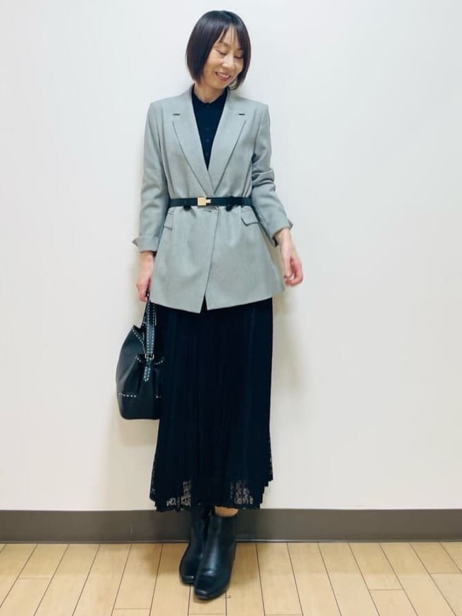 Riiさんの「Reflect｜【透けにくい◎】衿付き七分袖ニット」を使ったコーディネート