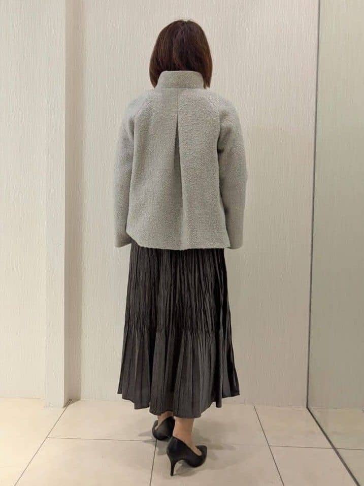 u-macoさんの「UNTITLED｜【着回しが効く／オンオフアウター】ウールショートコート」を使ったコーディネート