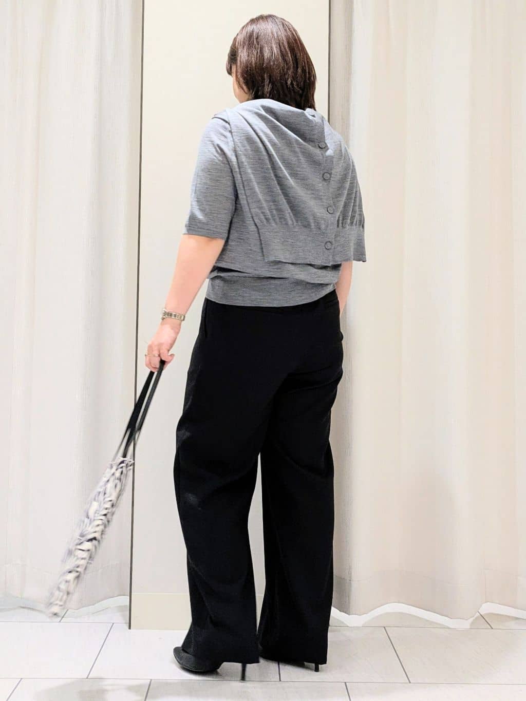 Onumaさんの「UNTITLED｜【アンサンブル可/六分袖/洗える】ウールシルクニット」を使ったコーディネート