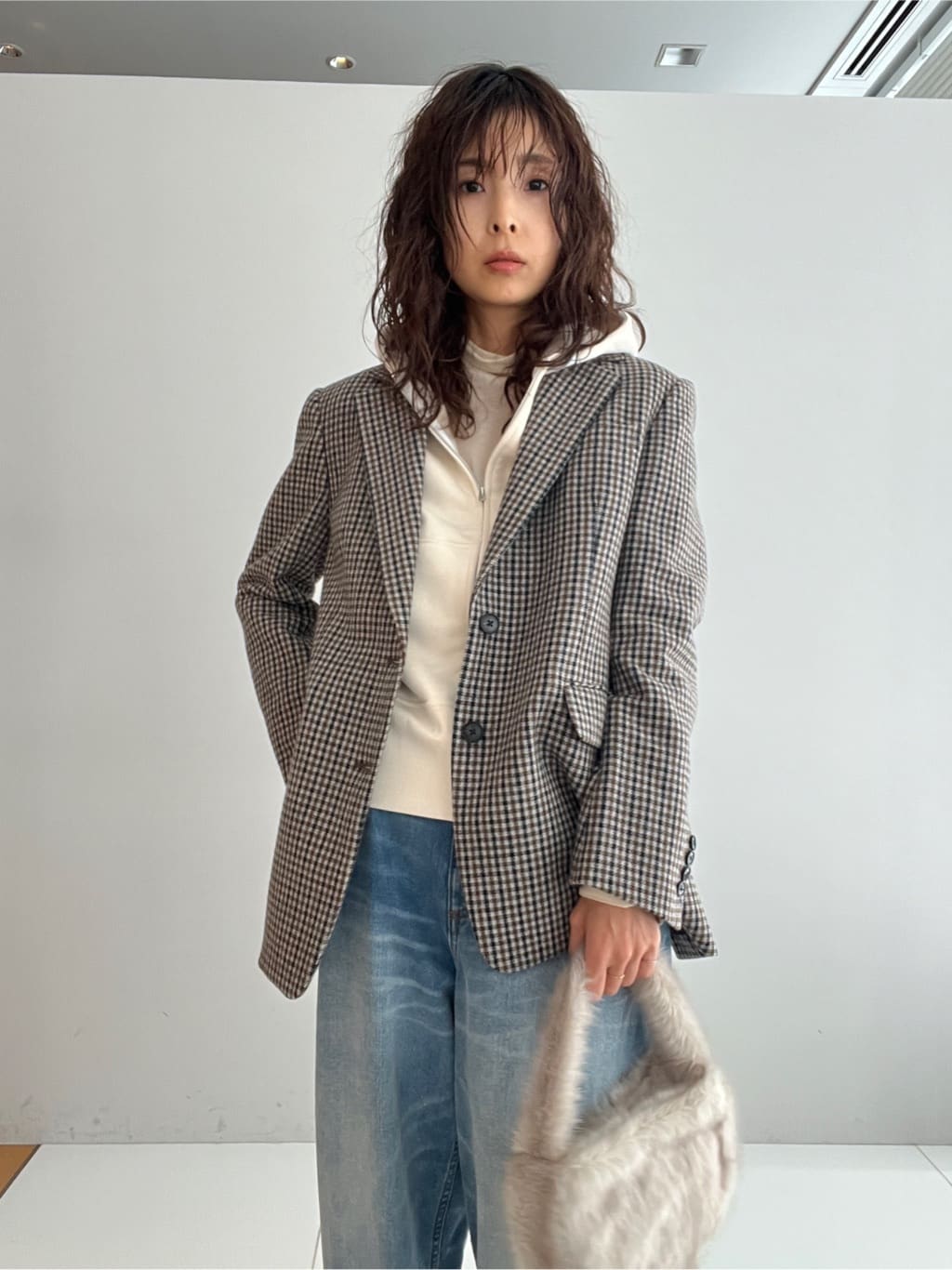 misaさんの「DRESSTERIOR｜デキシー吊裏毛ジップアップパーカ」を使ったコーディネート