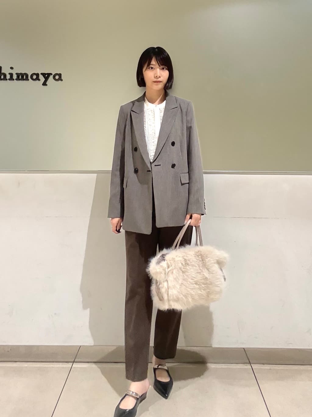 Itoさんの「UNTITLED｜【セットアップ可】ウールライク ダブルブレストジャケット」を使ったコーディネート