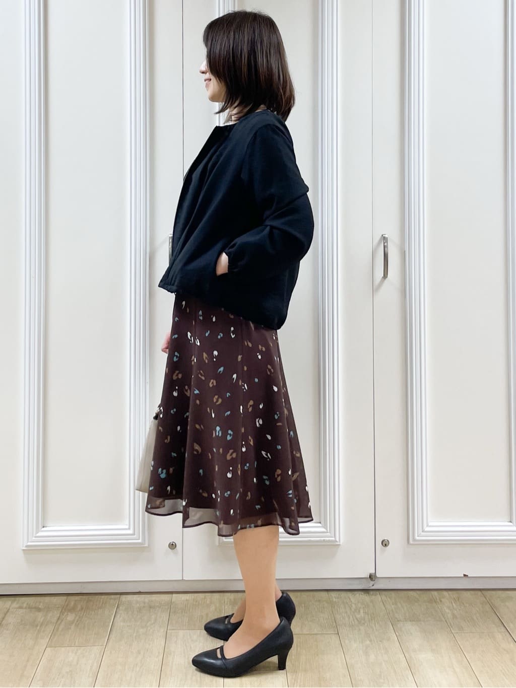 めいさんの「Reflect｜【ライトアウター／ゆったり羽織れる／気軽な羽織りに◎】ライトブルゾン」を使ったコーディネート