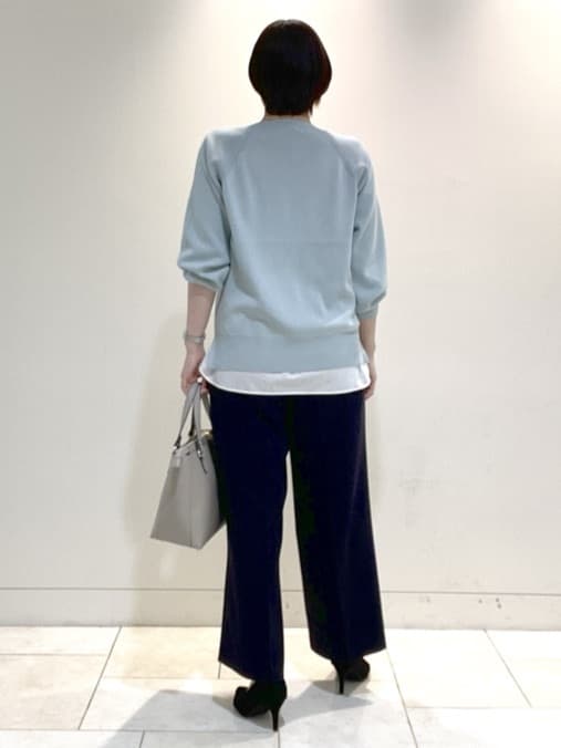フミさんの「Reflect｜【ゆったり着られる◎】ラグランスリーブニット」を使ったコーディネート