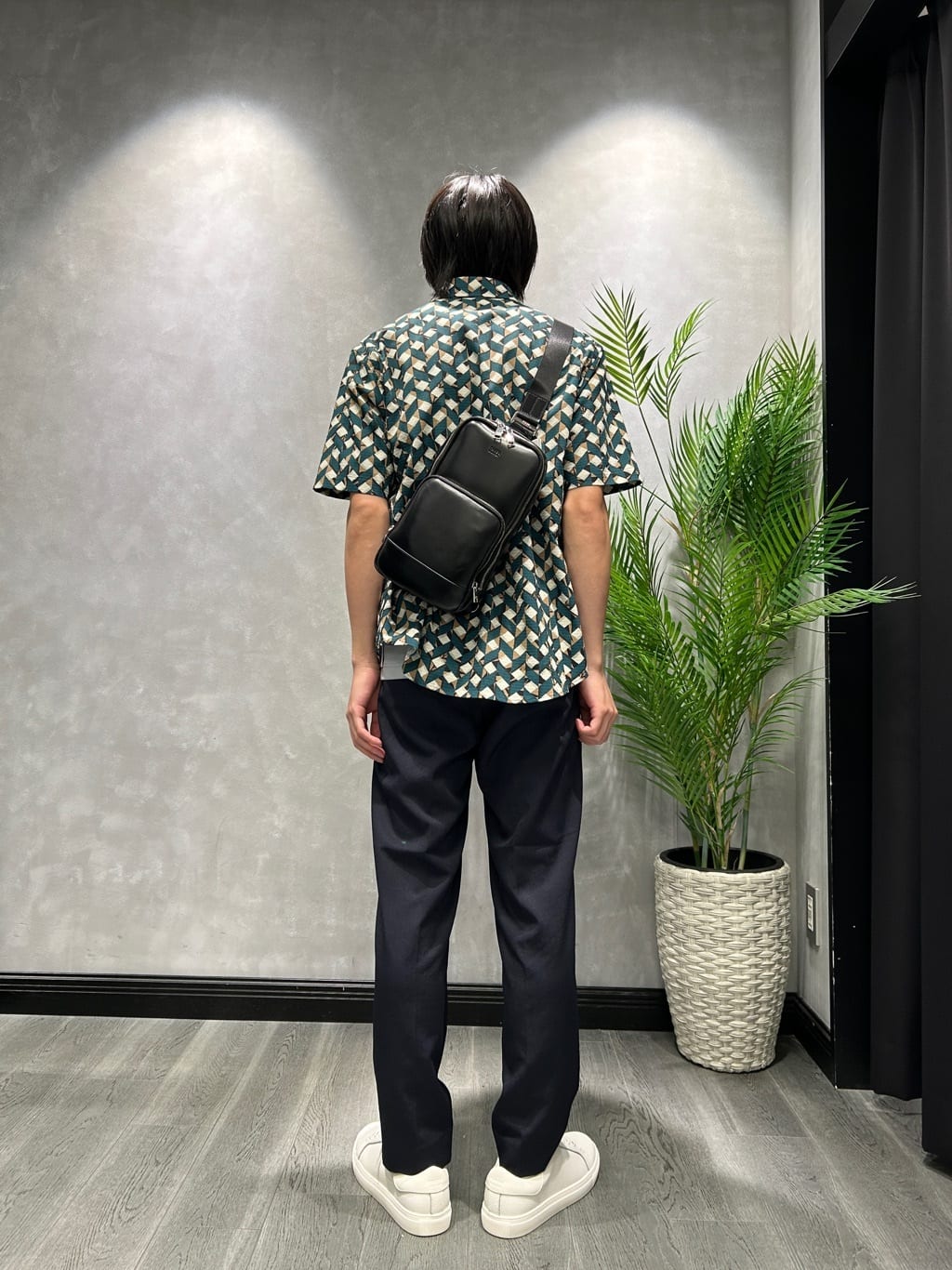 ruiさんの「TAKEO KIKUCHI｜【COOL CITY WEAR】籠目アート柄 サッカーシャツ /通気性」を使ったコーディネート