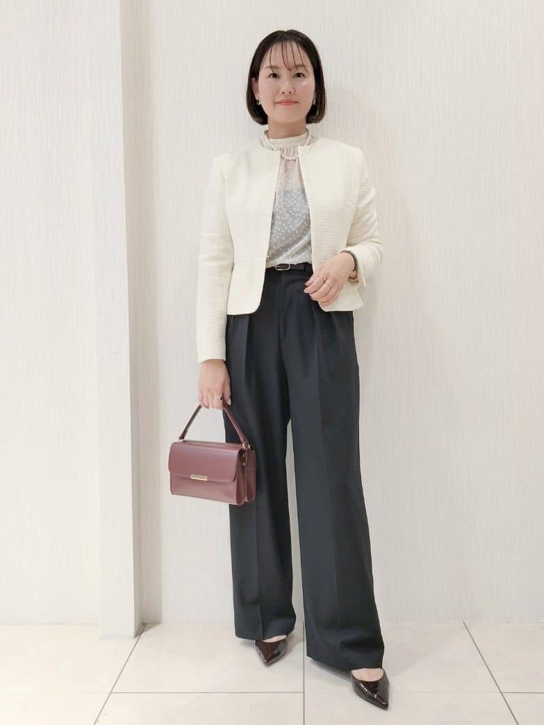 naokoさんの「UNTITLED｜【セットアップ可/フォーマル】ツイードジャケット」を使ったコーディネート