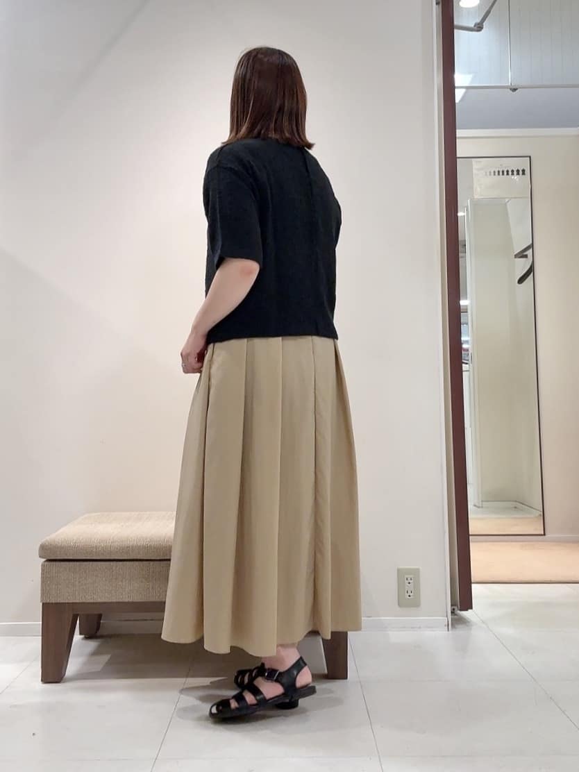 YUIさんの「UNTITLED｜【五分袖/ジャージトップス】スラブカールマイヤープルオーバー」を使ったコーディネート