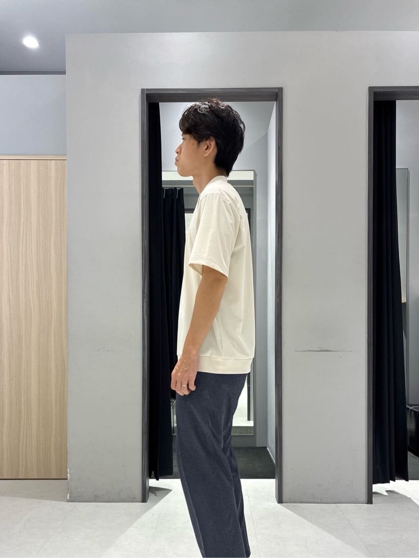 わいずみさんの「TAKEO KIKUCHI｜【COOL CITY WEAR】DotAir（R）サッカー シャツ」を使ったコーディネート