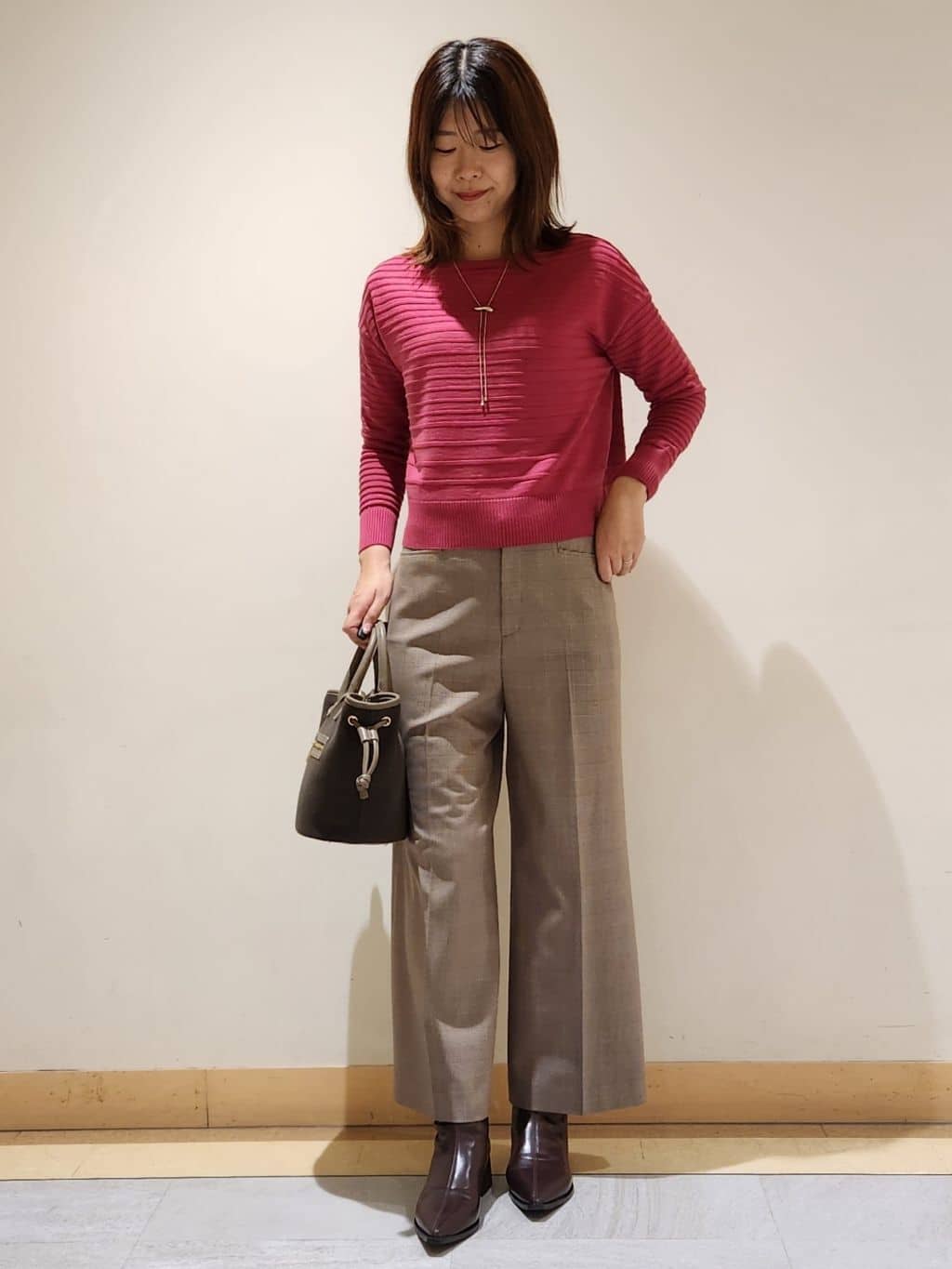 yukaさんの「COUP DE CHANCE｜【手洗い可】ストレートワイドパンツ」を使ったコーディネート
