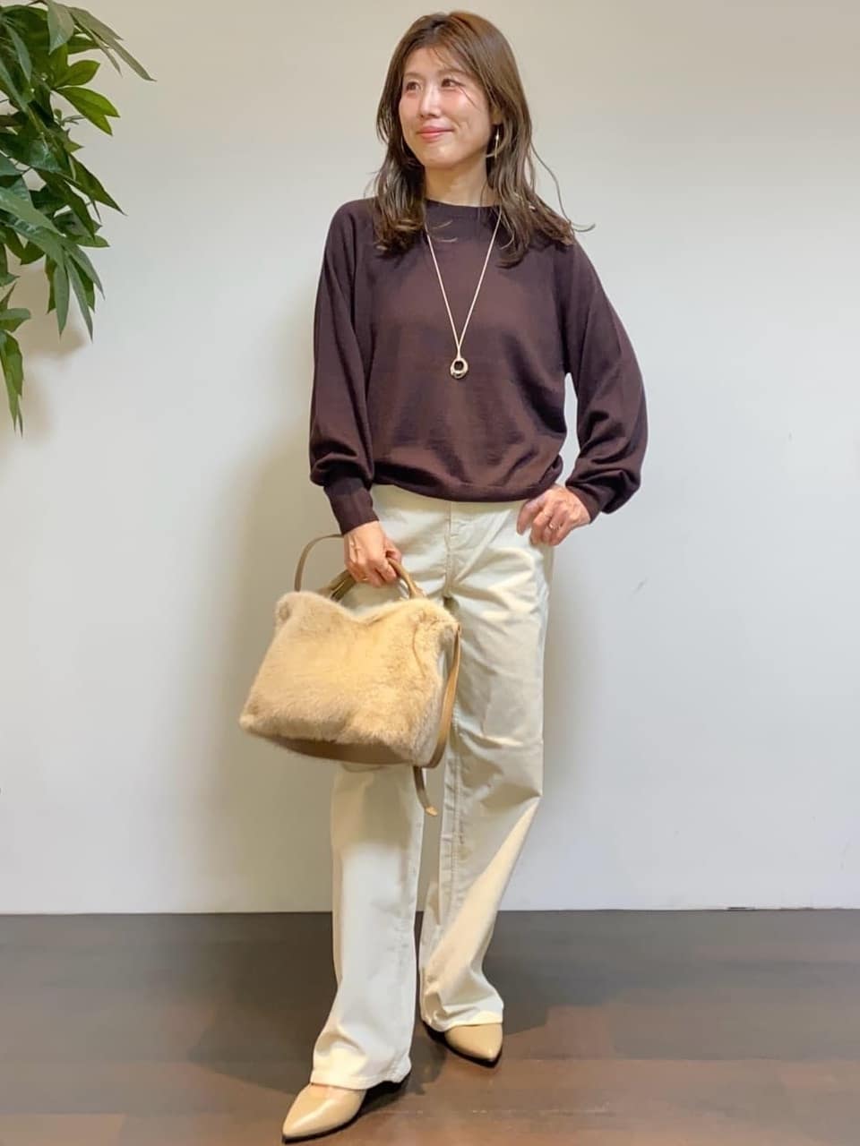 tomoさんの「UNTITLED｜【PROTAGPNISTA】ボアフーディ」を使ったコーディネート