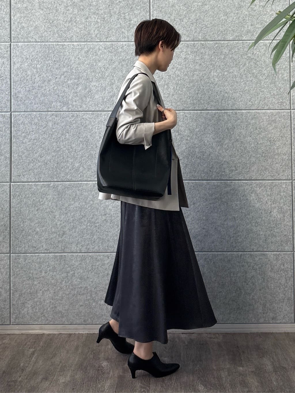 kanaeさんの「INDIVI｜【洗える／セットアップ可能】凹凸ストレッチ素材ダブルジャケット」を使ったコーディネート