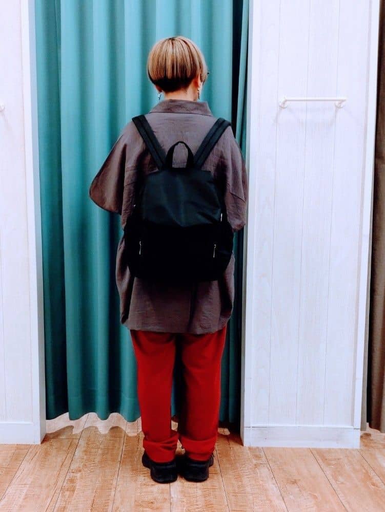 チャンボさんの「SHOO･LA･RUE｜【洗える/S-LL/5分袖】1枚でも羽織としても。さらさらドレープシャツ」を使ったコーディネート