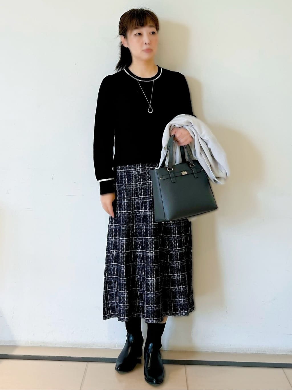 ひーさんの「Reflect｜【ライトアウター／気軽な羽織に◎】オフボディカーディガン」を使ったコーディネート