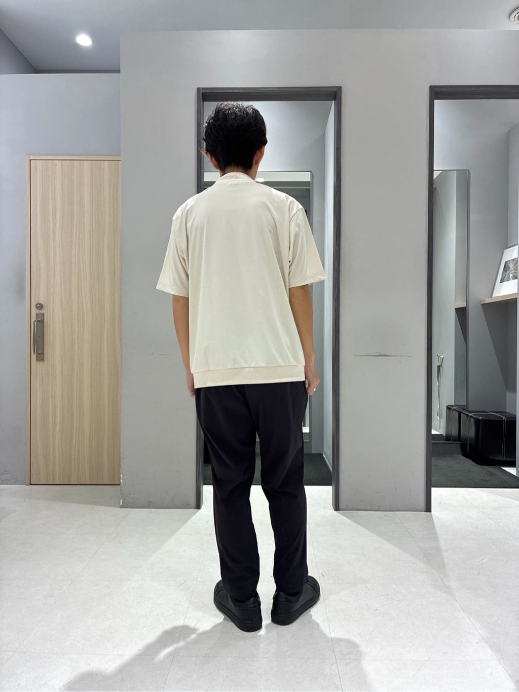 わいずみさんの「TAKEO KIKUCHI｜【COOL CITY WEAR】DotAir（R）サッカー シャツ」を使ったコーディネート