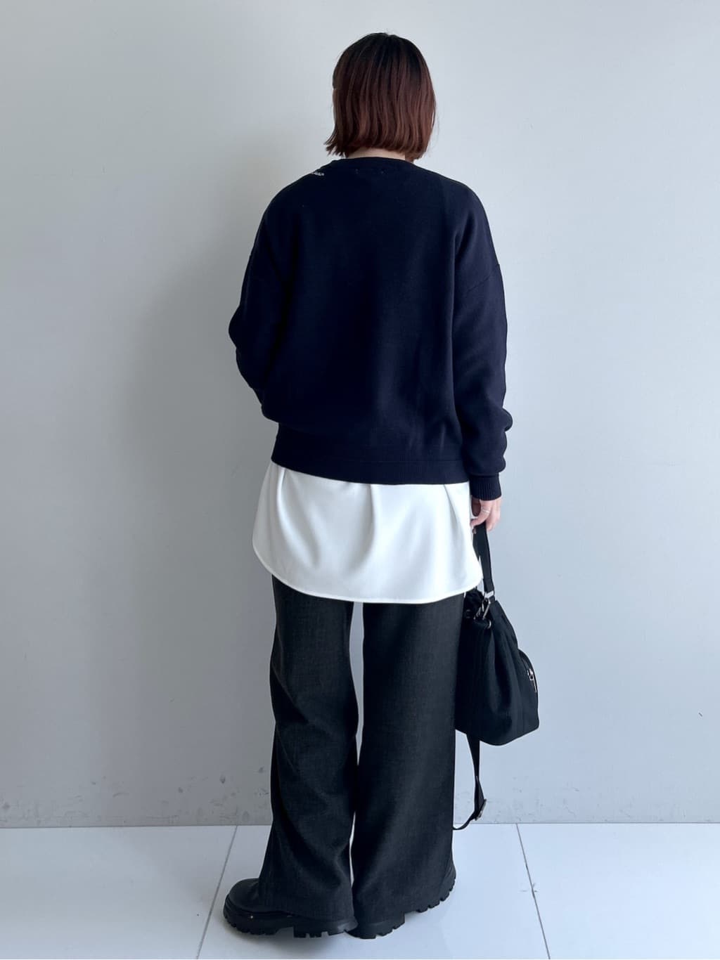 Hirokaさんの「Dessin｜【洗える】刺繍入りジャカードニット」を使ったコーディネート