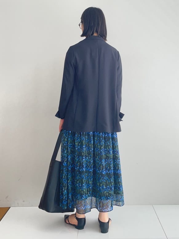 murayamaさんの「INDIVI｜【軽く羽織れる！】ダブルジャケット」を使ったコーディネート