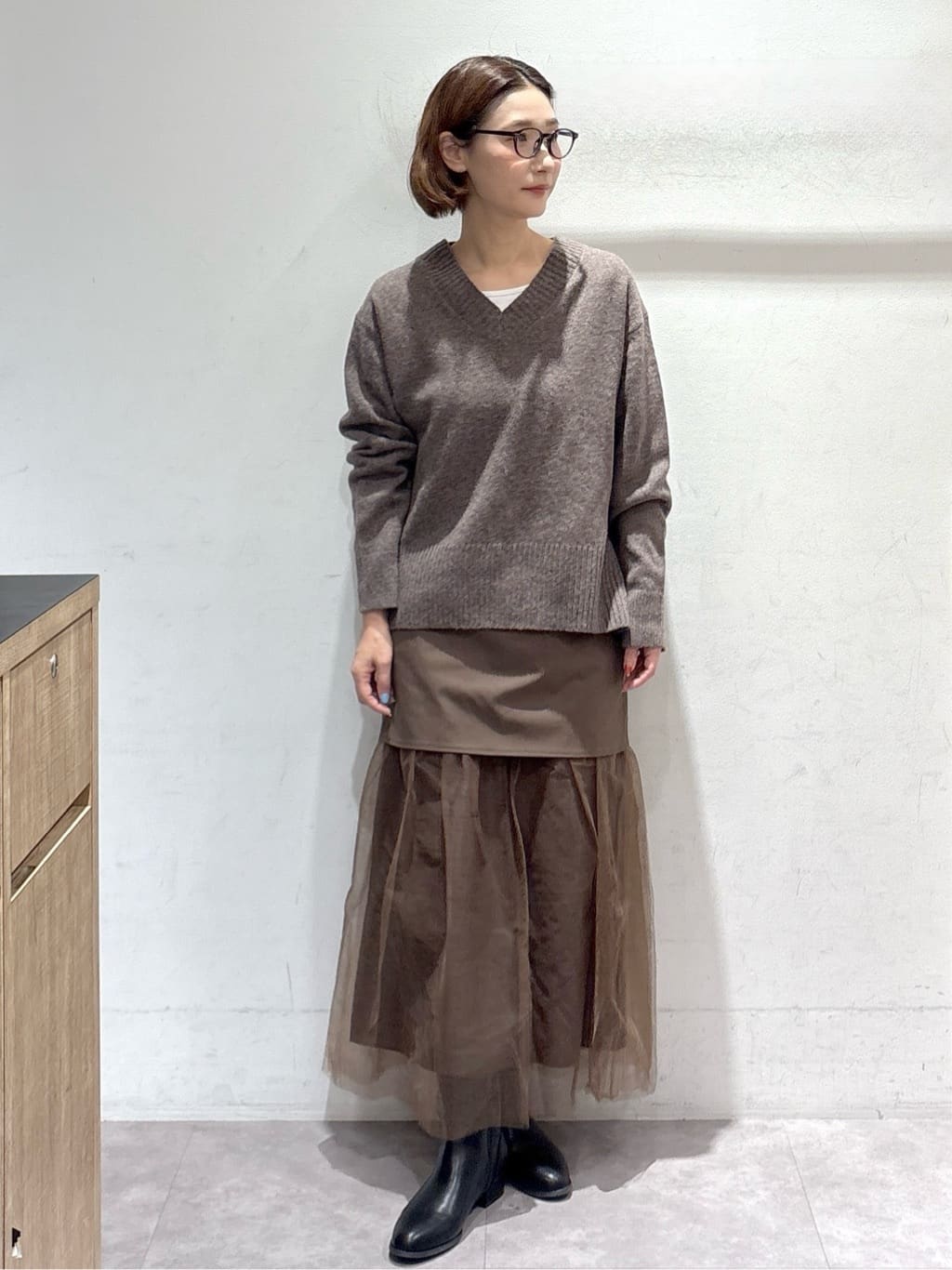 たけねぇさんの「OPAQUE.CLIP｜チュールドッキングデザインスカート【洗濯機OK】」を使ったコーディネート