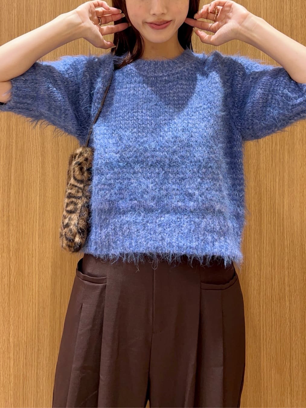 maiさんの「OPAQUE.CLIP｜フェザーヤーンニット【洗濯機OK／抗ピル】」を使ったコーディネート