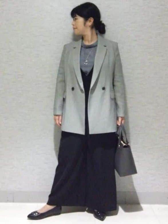 sakoさんの「Reflect｜【長め丈／ドライタッチ】ガンクラブチェック柄ブラウス」を使ったコーディネート