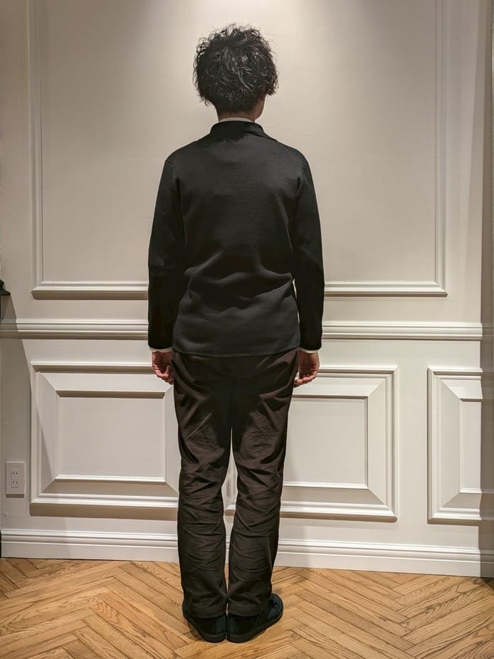 橋本さんの「DRESSTERIOR｜オックスフォード ラウンドカラーシャツ」を使ったコーディネート