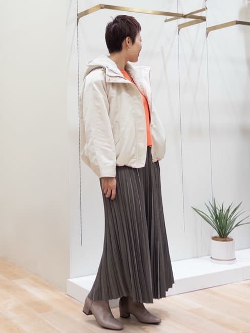 シュウコさんの「grove｜【名品アウター/3WAY・はっ水】ボアライナー付マウンテンパーカ」を使ったコーディネート