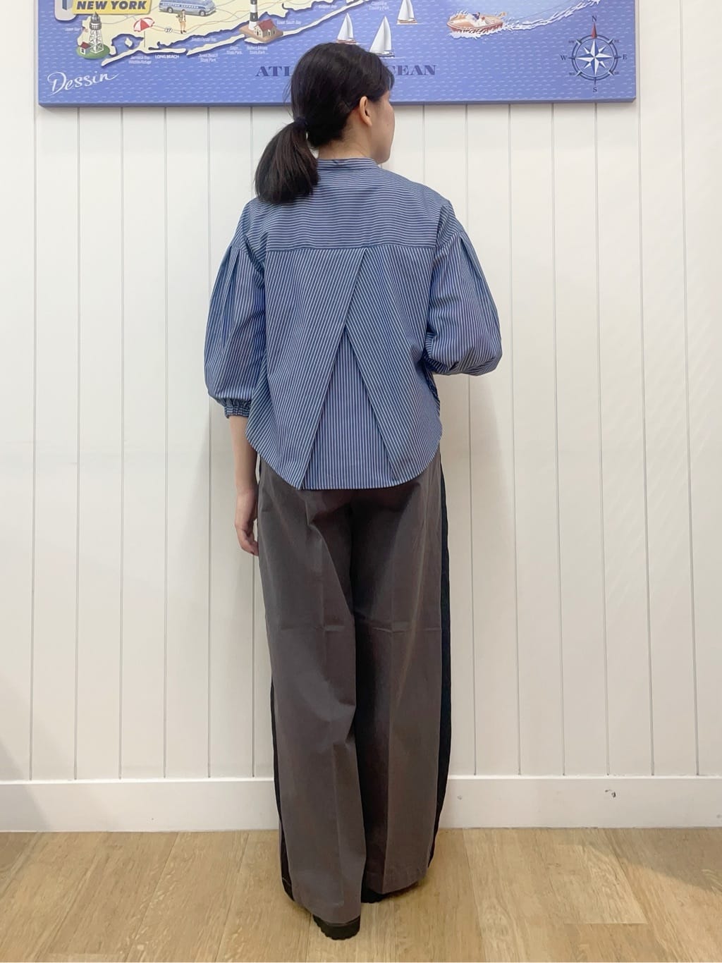 Mayaさんの「Dessin｜【洗える】オーガニックコットンフレンチスリーブ」を使ったコーディネート