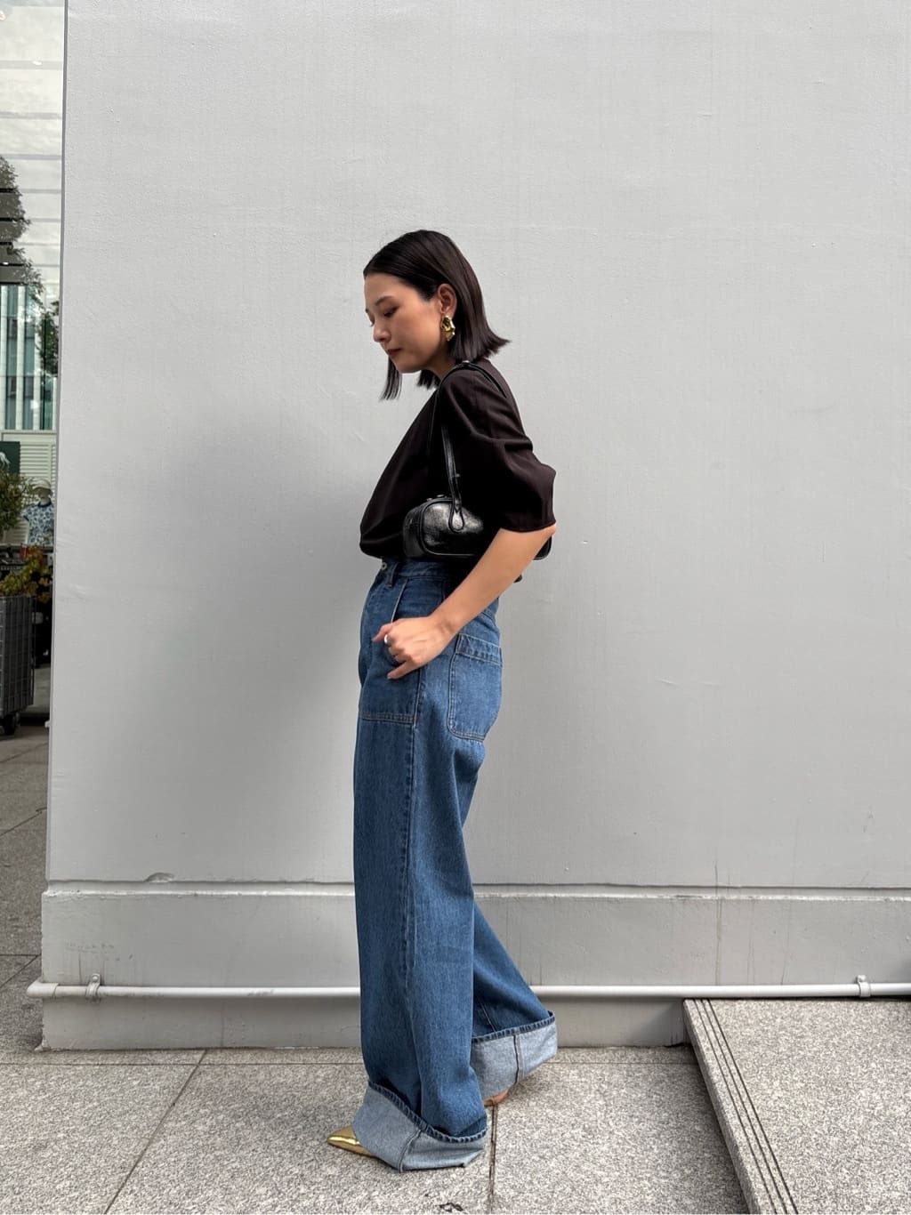 ayanoさんの「INDIVI｜ボトルネックブラウス」を使ったコーディネート