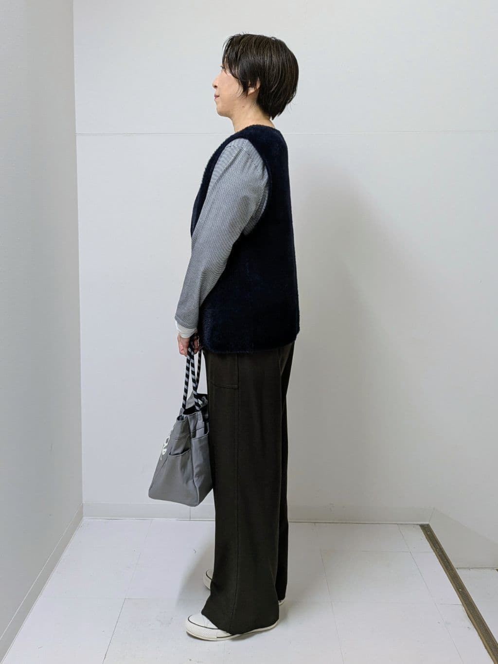 Asaさんの「Dessin｜【洗える】ファーヤーンジップジレ」を使ったコーディネート