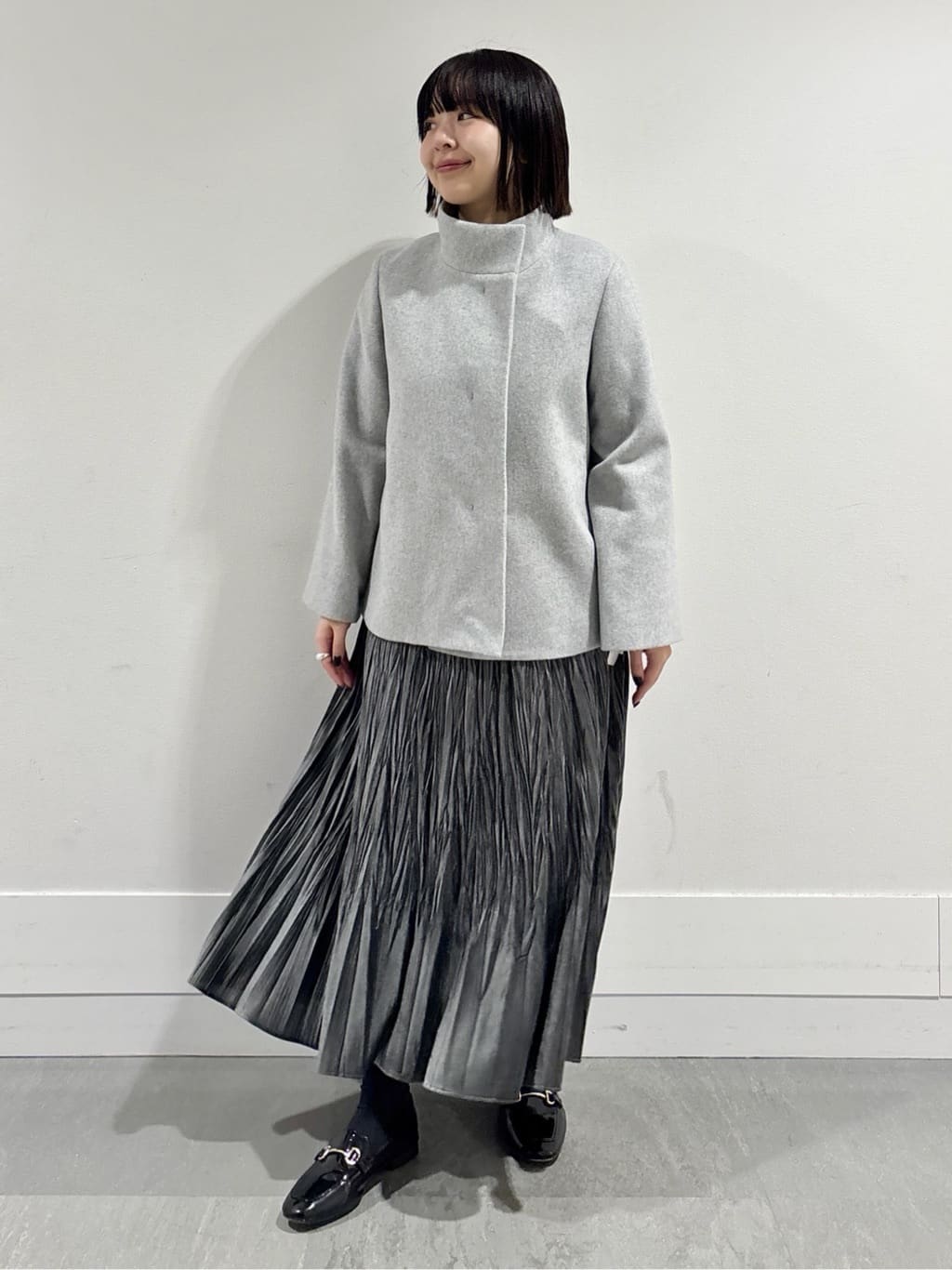 モエカさんの「UNTITLED｜【着回しが効く／オンオフアウター】ウールショートコート」を使ったコーディネート