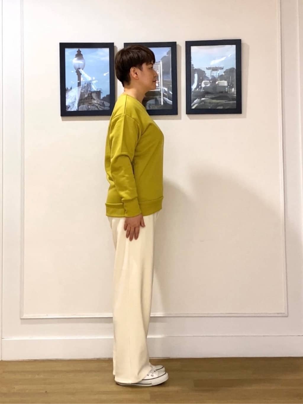 Hiroさんの「Dessin｜【洗える】裏起毛ロゴスウェット」を使ったコーディネート