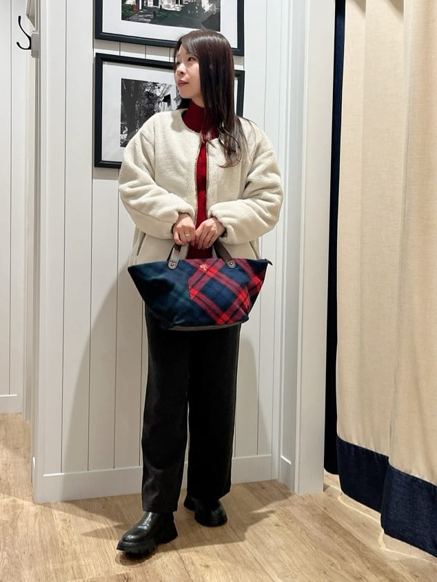mihoさんの「Dessin｜【2WAY】リバーシブルタフタボアアウター」を使ったコーディネート