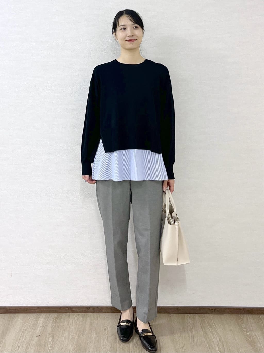sachikoさんの「OPAQUE.CLIP｜《ツインセット》リラクシーサイドスリットニット&times;ドッキングタンク【洗濯機洗い可】」を使ったコーディネート