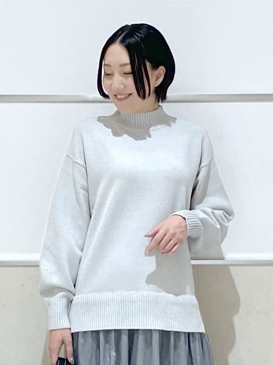 eriko さんの「Dessin｜【洗える】ニットチュールドッキングワンピース」を使ったコーディネート
