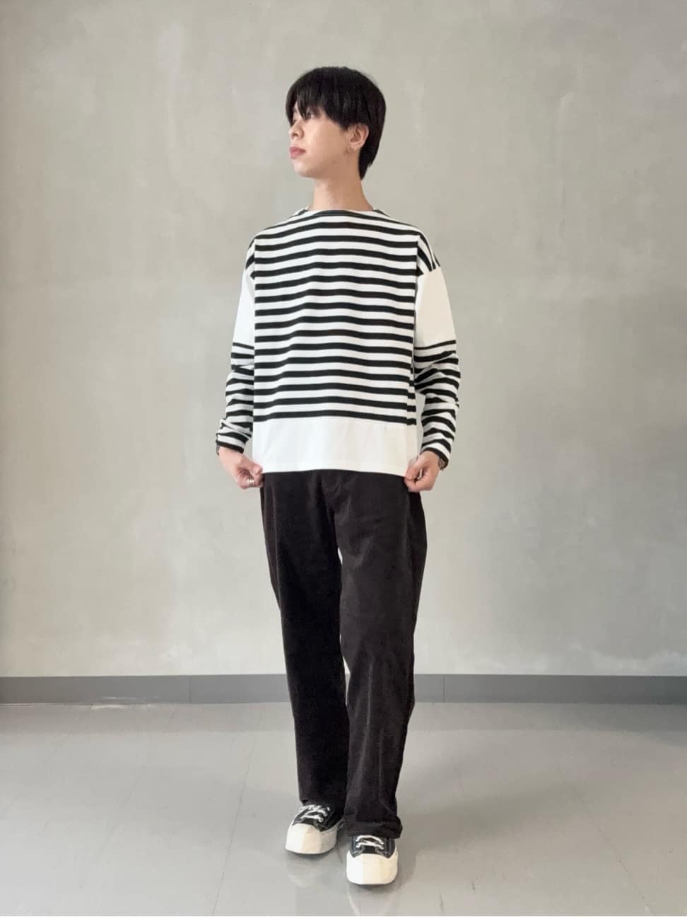 Yukiさんの「Dessin｜【ユニセックス/セットアップ可】コーデュロイシャツ」を使ったコーディネート