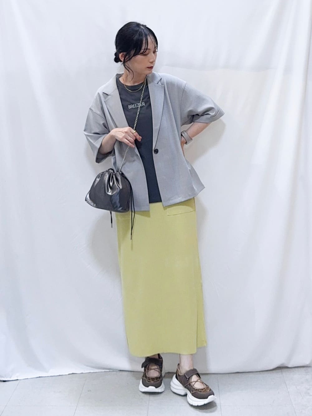 𝐇𝐢𝐫𝐨𝐦𝐢さんの「SHOO･LA･RUE｜【S-LL/ひんやり/UV】選べる6柄でそれぞれ欲しくなる プリントTシャツ」を使ったコーディネート