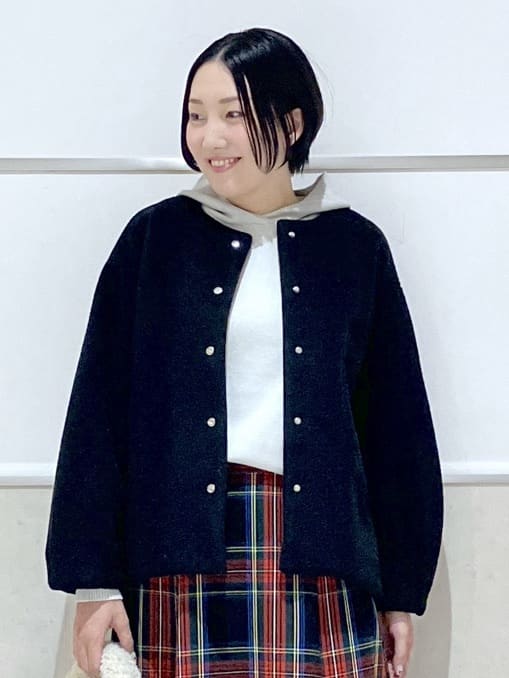 eriko さんの「Dessin｜【洗える／体型カバー】ちょうどいいニットパーカ」を使ったコーディネート