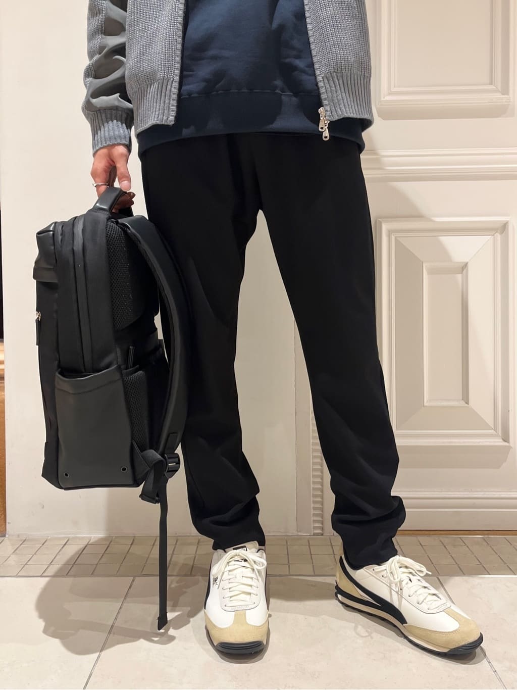 Watanabeさんの「DRESSTERIOR｜ミリタリーニットジャケット」を使ったコーディネート