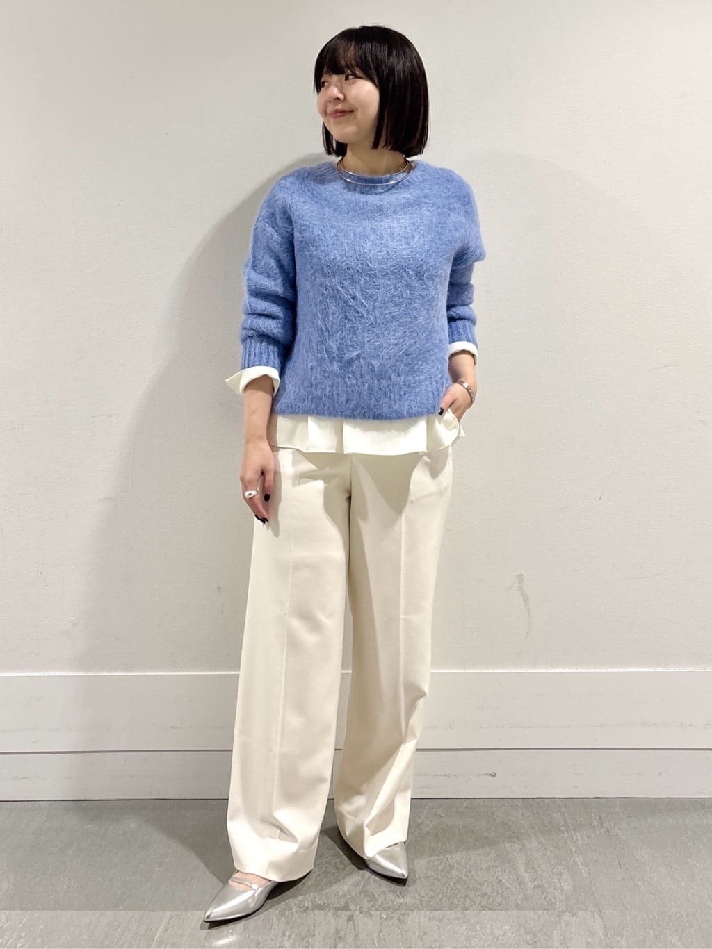 モエカさんの「UNTITLED｜【ゆったり】アルパカ混シャギーニット」を使ったコーディネート