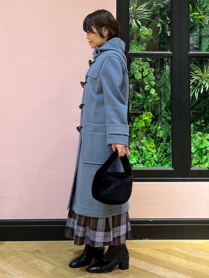 ogataさんの「DRESSTERIOR｜Superfineリサイクルメルトンダッフルコート」を使ったコーディネート