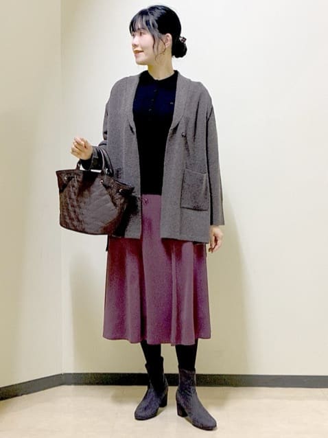  beni_gingerさんの「Reflect｜【ライトアウター／気軽な羽織に◎】オフボディカーディガン」を使ったコーディネート