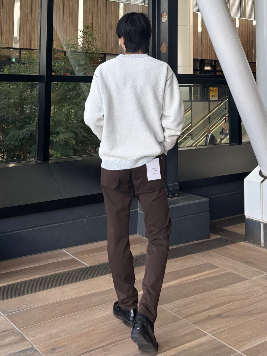 うらしーさんの「THE SHOP TK｜【大人の上品カジュアルを叶える】ハグするニット 洗濯機OK／6色展開」を使ったコーディネート