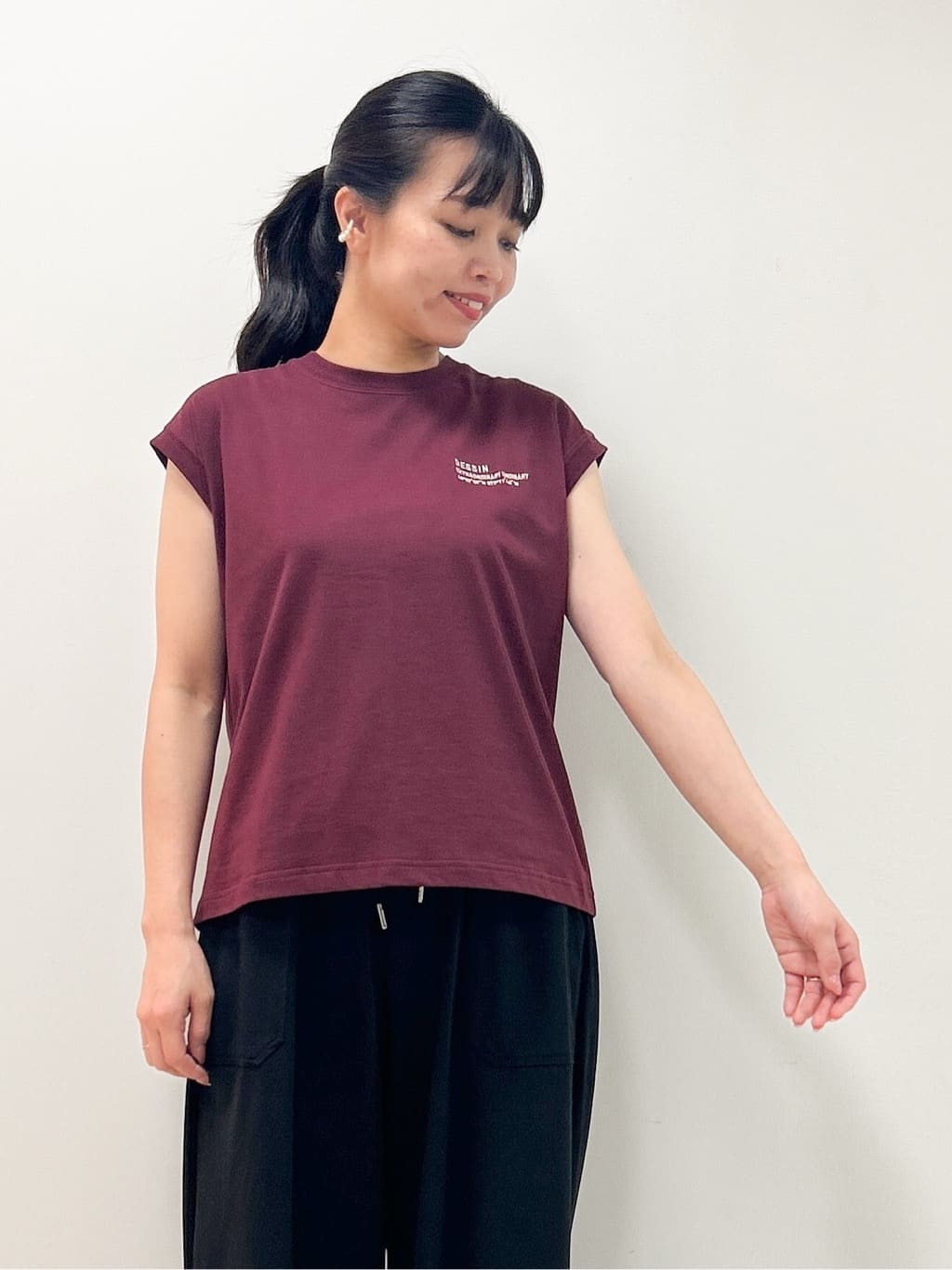Kaiさんの「Dessin｜【洗える】オーガニックコットンフレンチスリーブ」を使ったコーディネート