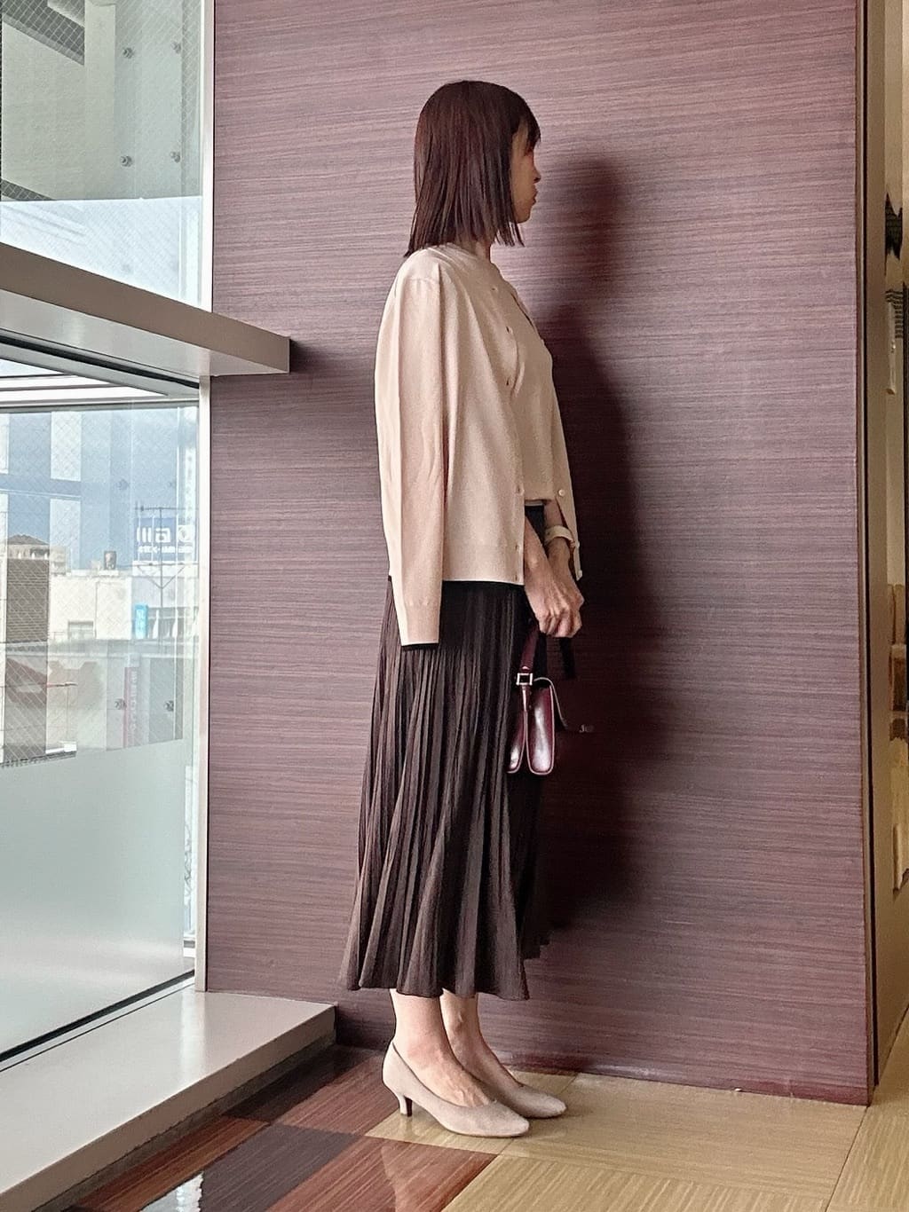 anaさんの「UNTITLED｜【アンサンブル可/薄手/洗える】5分袖クルーニット」を使ったコーディネート