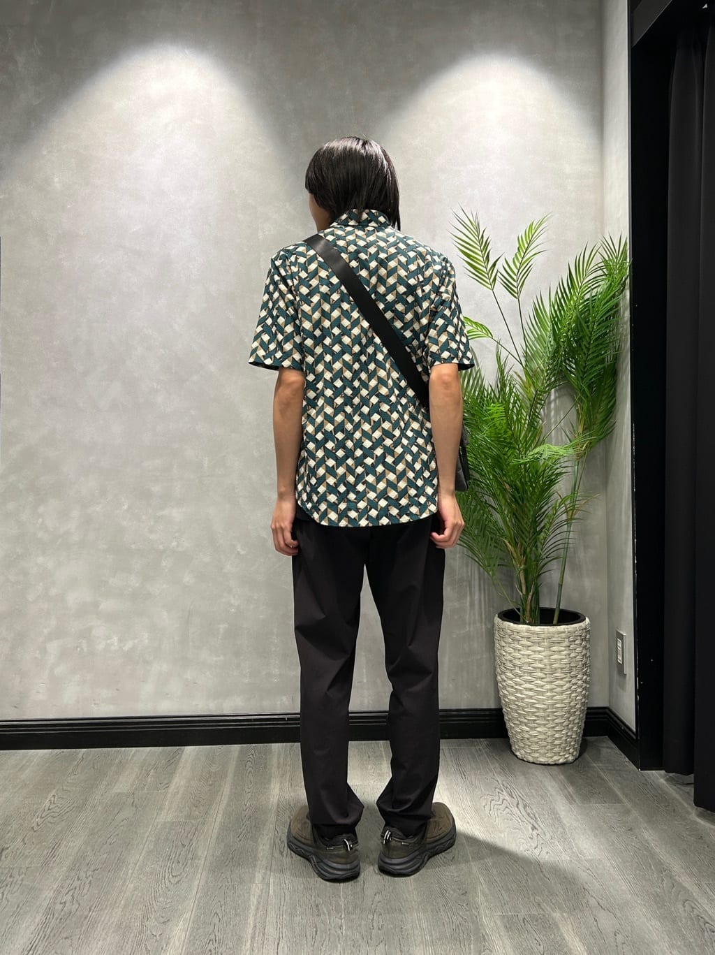 ruiさんの「TAKEO KIKUCHI｜【COOL CITY WEAR】籠目アート柄 サッカーシャツ /通気性」を使ったコーディネート