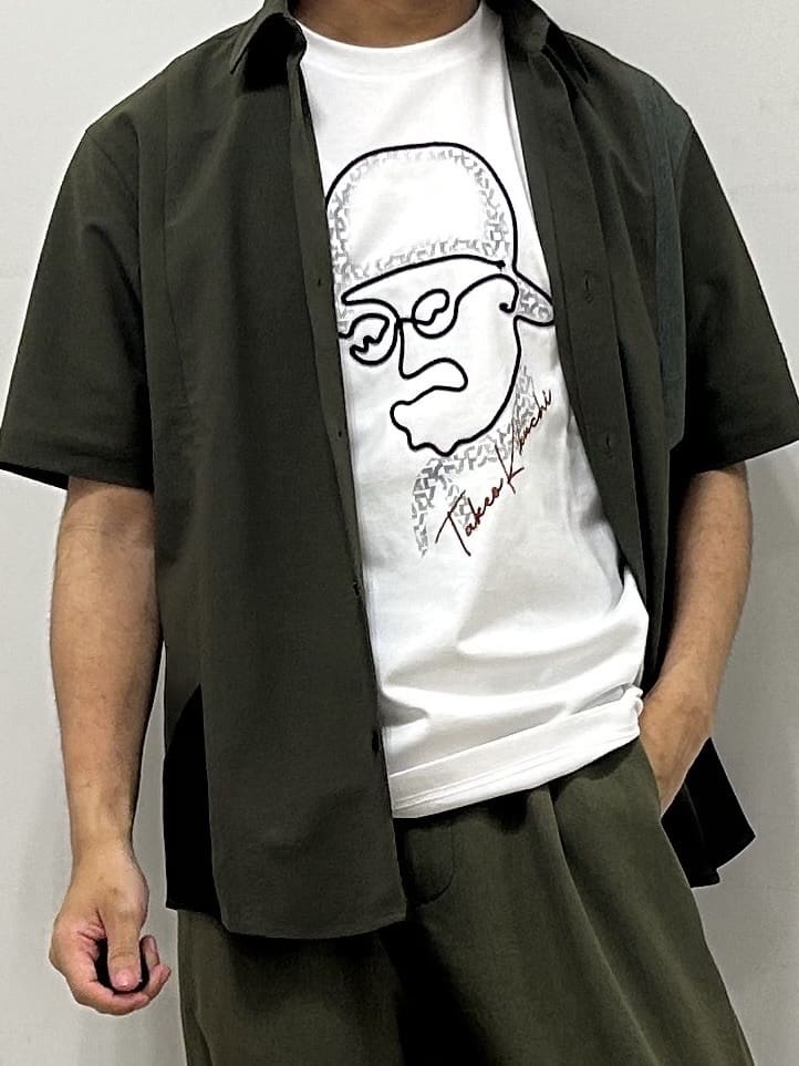 Hiroさんの「TAKEO KIKUCHI｜◆【Sサイズ～】フェイスロープ刺繍 天竺Tシャツ」を使ったコーディネート