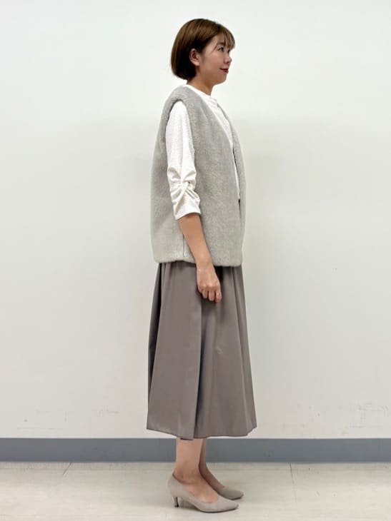 まいこさんの「INDIVI｜ミンク調フェイクファージレ」を使ったコーディネート