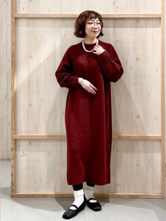 nakoさんの「THE SHOP TK｜ジャージメルトンスタンドカラーコート」を使ったコーディネート