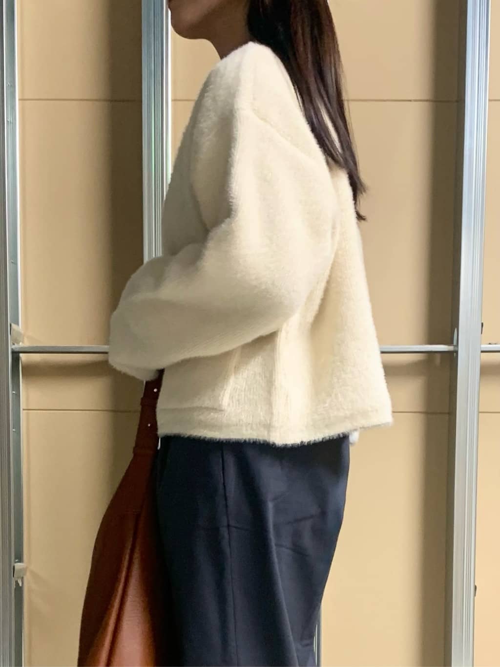 sahoさんの「THE SHOP TK｜【品よく魅せる】フレアスリーブ リブニット/毛玉になりにくい/静電気防止/洗濯機OK」を使ったコーディネート