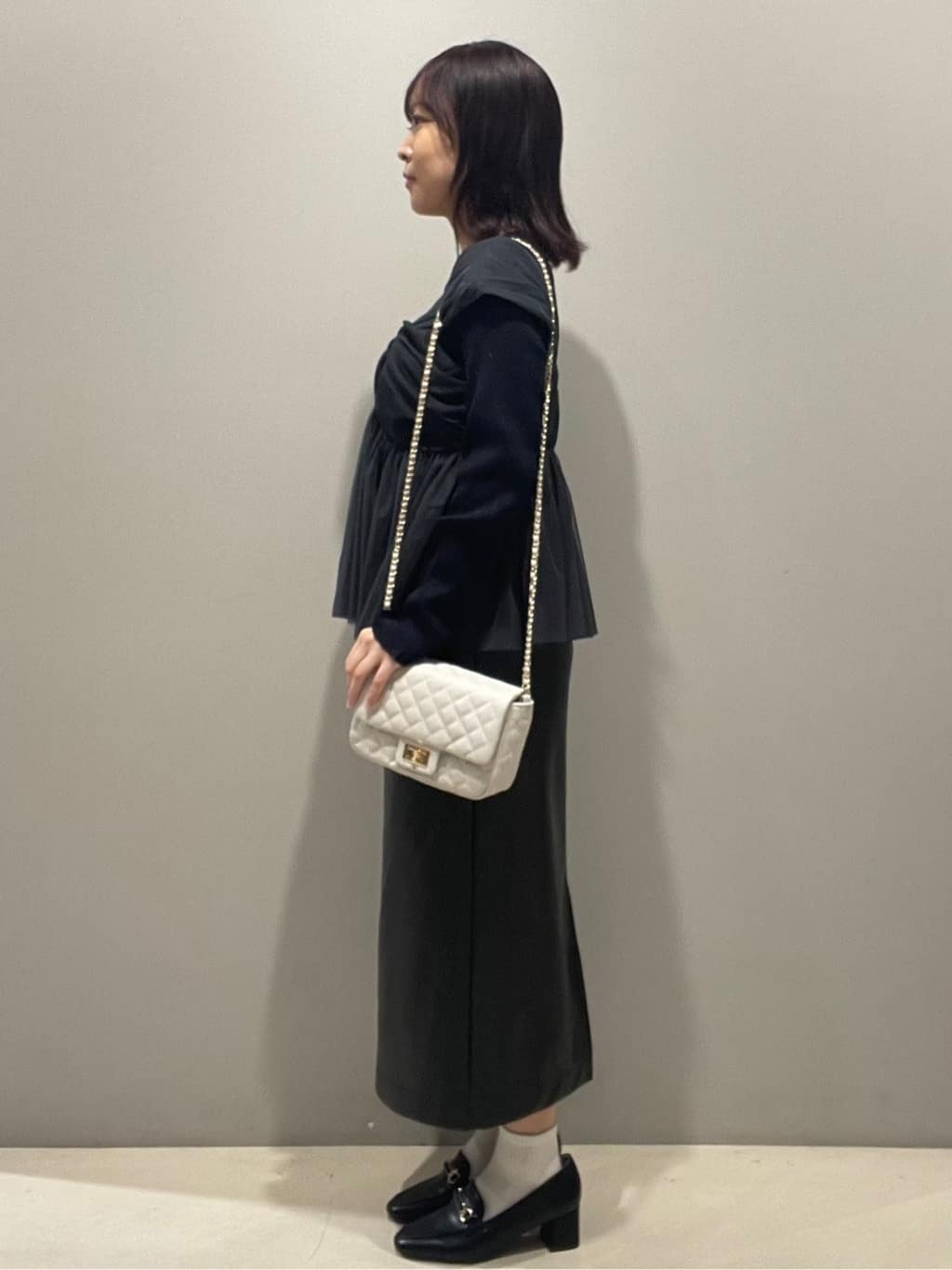 mikiさんの「OPAQUE.CLIP｜ビット付きヒールローファー」を使ったコーディネート