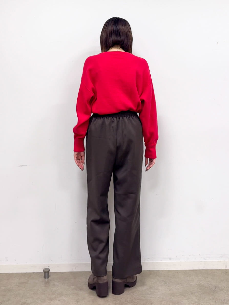 𝐜𝐡𝐢𝐤𝐚さんの「SHOO･LA･RUE｜【洗濯機可/S-LL/高レビュー】上品シルエットで美しい イージーワイドパンツ」を使ったコーディネート