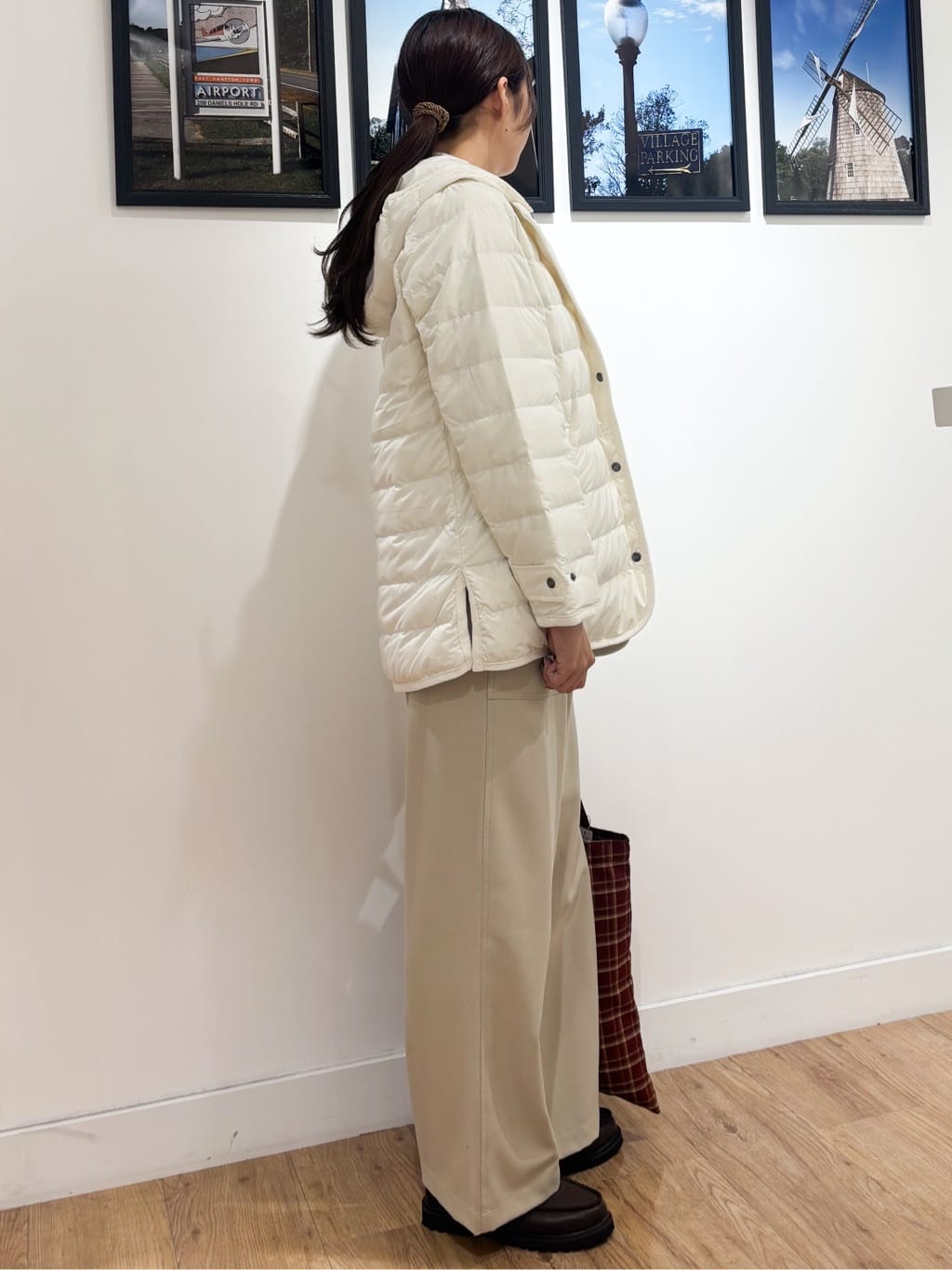Ririkaさんの「Dessin｜チェックトートバッグ」を使ったコーディネート